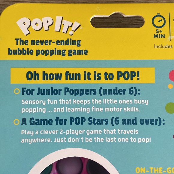 Pop It Tie Dye Fidget Sensory bubble travel game sensory - Picture 6 of 7